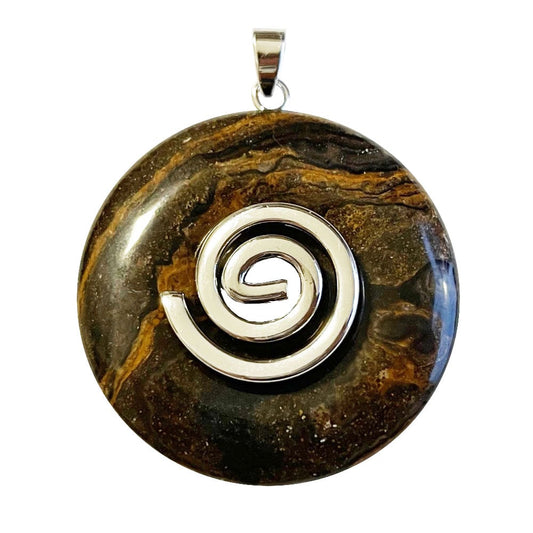 Ciondolo in stromatolite – Pi cinese 40 mm