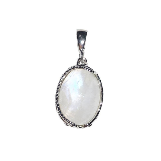 Ciondolo in pietra di luna Capucine – Ovale – Argento 925