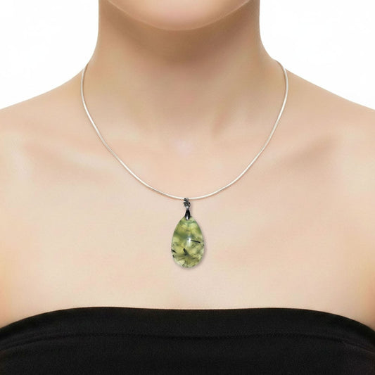 Ciondolo in prehnite – Goccia