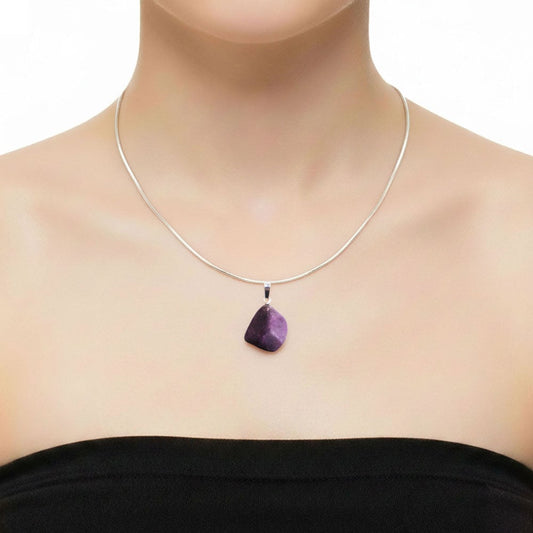 Ciondolo in purpurite – Pietra burattata