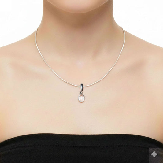 Ciondolo in onice – Ovale – Argento 925