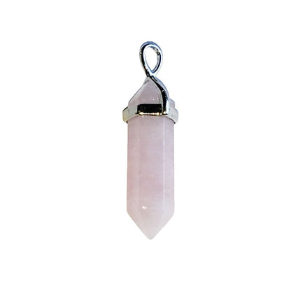 Ciondolo in quarzo rosa – Punta