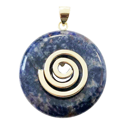 Ciondolo in sodalite – Pi cinese 30 mm