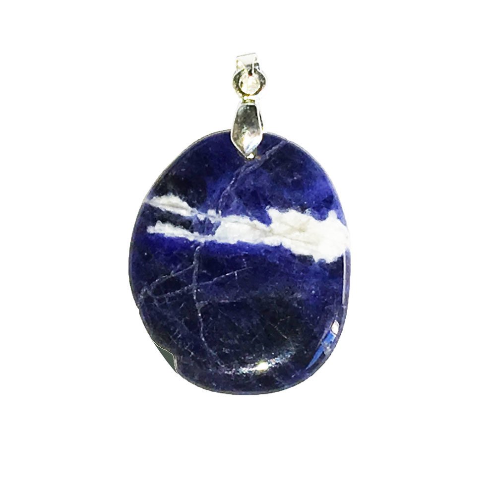 Pendente in Sodalite – Pietra Piatta