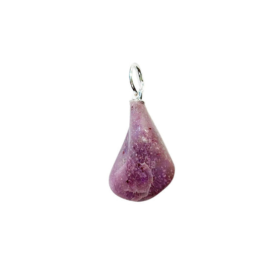 Ciondolo in sugilite – Pietra burattata