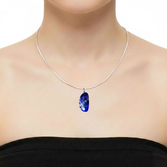 Ciondolo in tanzanite – Pietra burattata