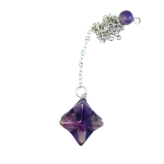Pendolo in ametista – Merkaba