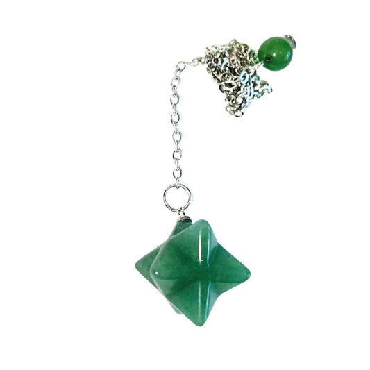 Pendolo in avventurina verde – Merkaba
