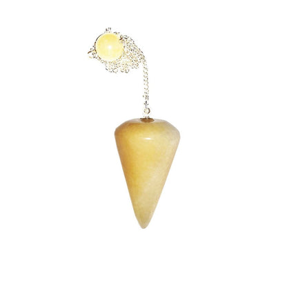 Pendolo in calcite arancione – Cono