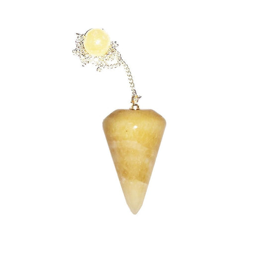 Pendolo in calcite arancione – Cono