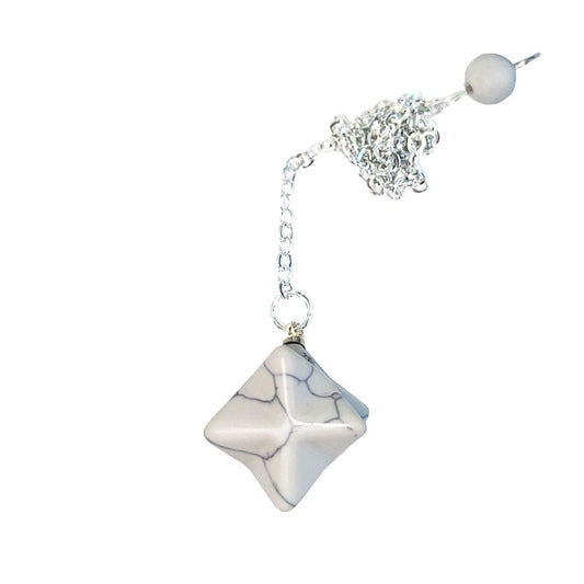Pendolo in howlite – Merkaba