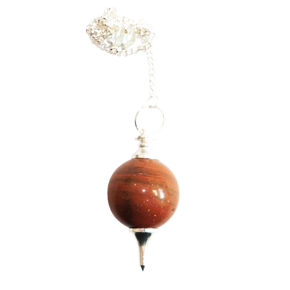 Pendolo in diaspro rosso – Sfera
