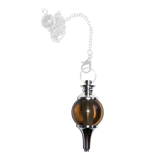 Pendolo in quarzo affumicato – Sfera