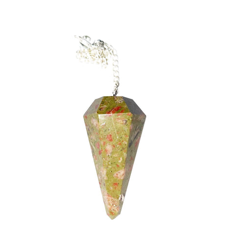 Pendolo in unakite – Esagonale