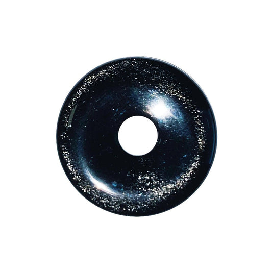 Pi cinese in ossidiana argentata – 30 mm
