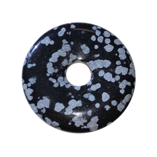 Pi cinese in ossidiana neve – 40 mm