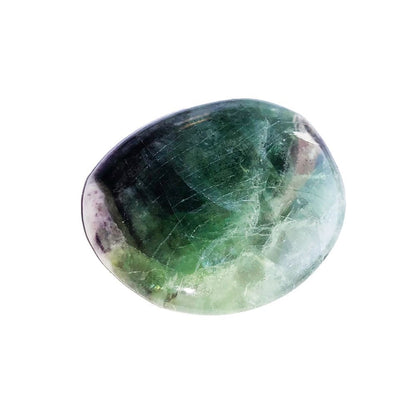 Pietre piatte singole di fluorite multicolore