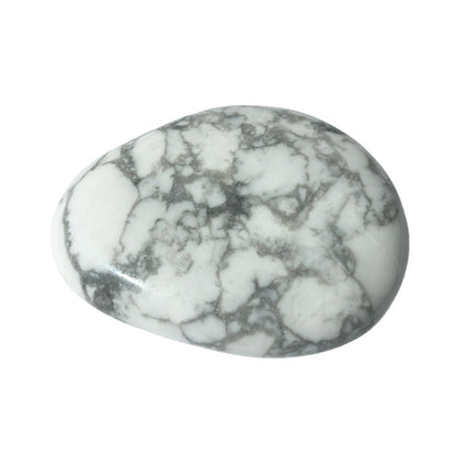 Pietre piatte singole di howlite