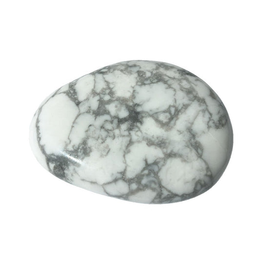 Pietre piatte singole di howlite