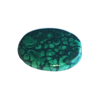 Pietre piatte singole di malachite