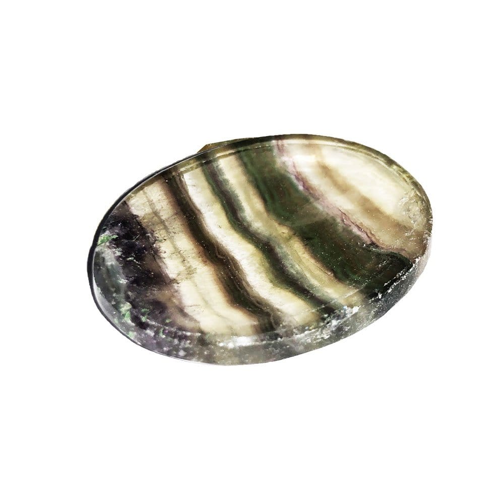 Pietra pollice di fluorite multicolore