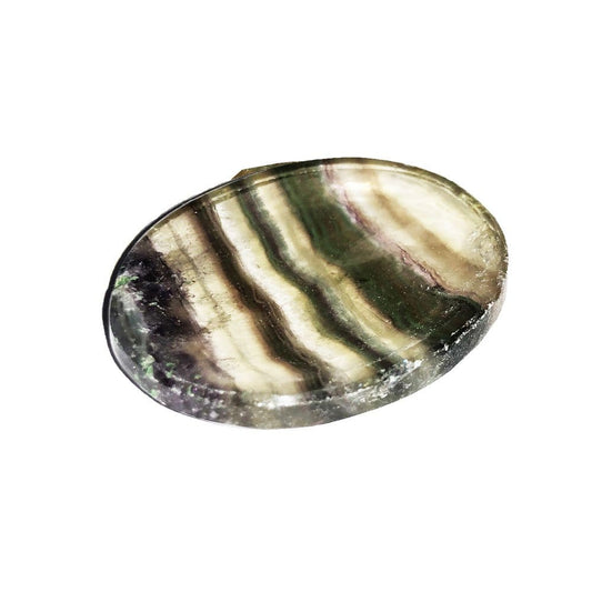 Pietra pollice di fluorite multicolore