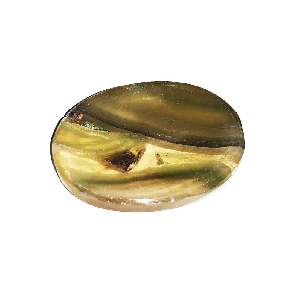 Pietra pollice di fluorite multicolore
