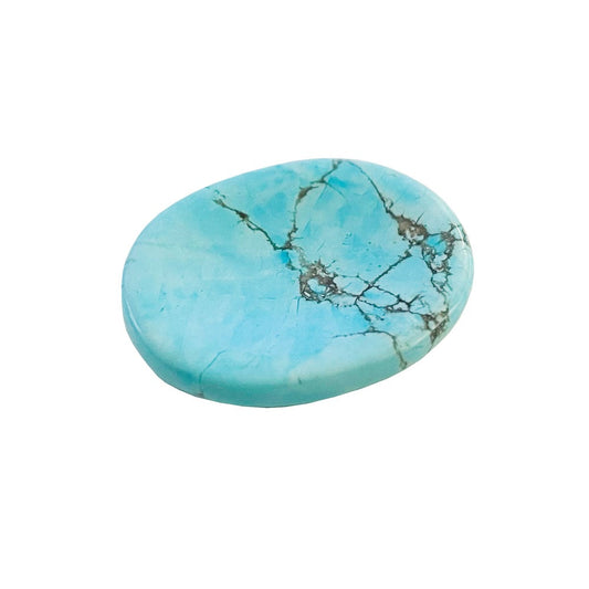 Pietra pollice di howlite blu