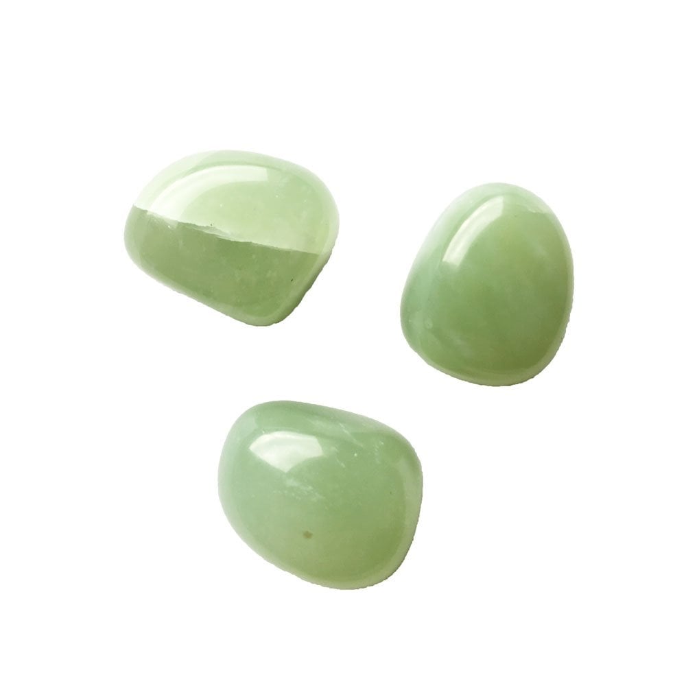 Pietra burattata di giada verde