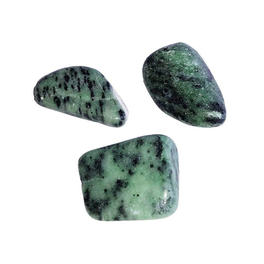 Pietre burattate 500 g di rubino su zoisite