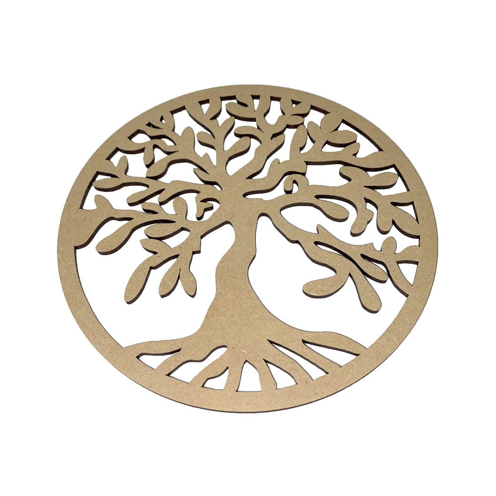 Piastra di ricarica Albero della vita – Legno intagliato