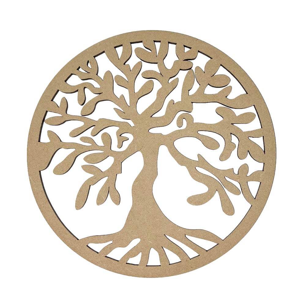 Piastra di ricarica Albero della vita – Legno intagliato