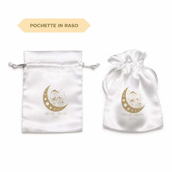 Pochette regalo in raso, 75×90 mm