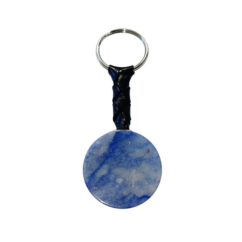 Portachiavi in quarzo blu – Disque
