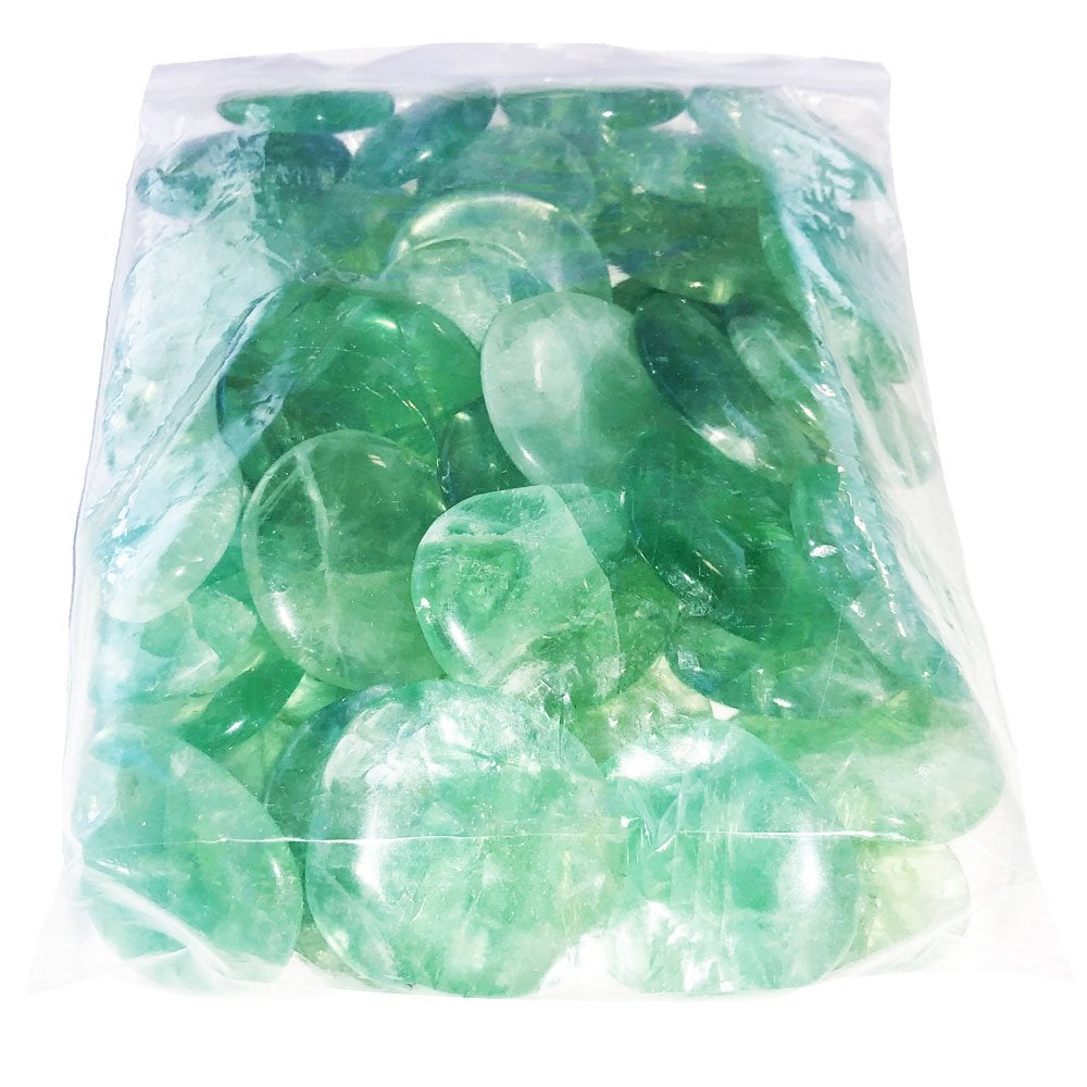 Ciottoli 1 kg di fluorite verde