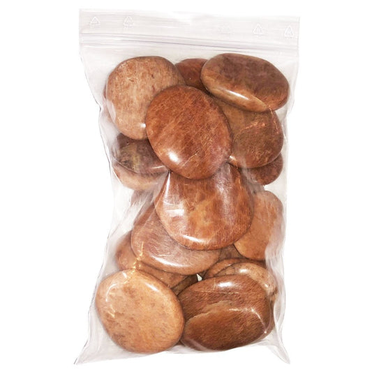 Ciottoli 500 g di pietra di luna arancione