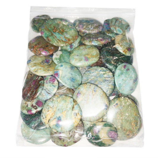 Ciottoli 1 kg di rubino su fuchsite