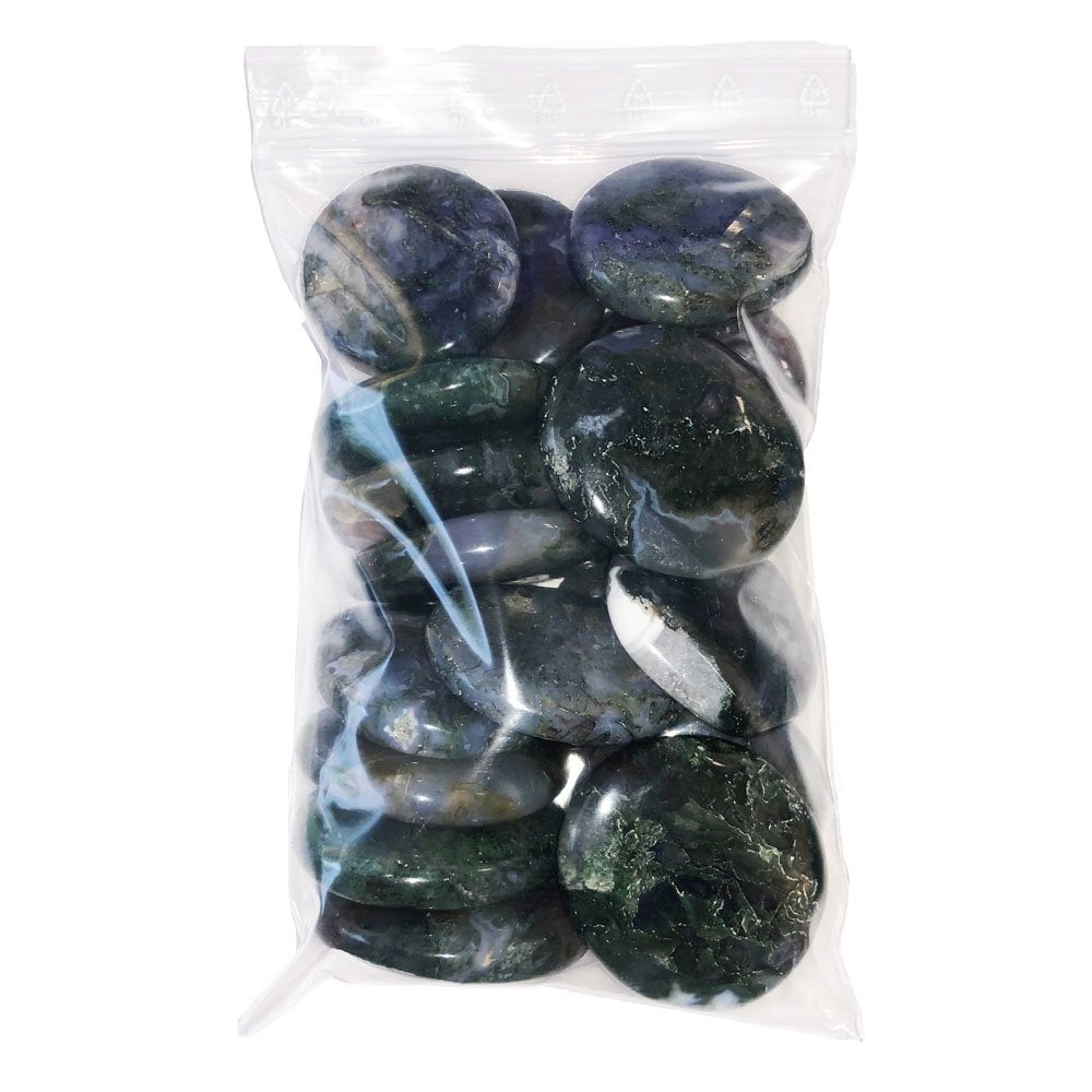 Pietre piatte 500 g di agata muschiata