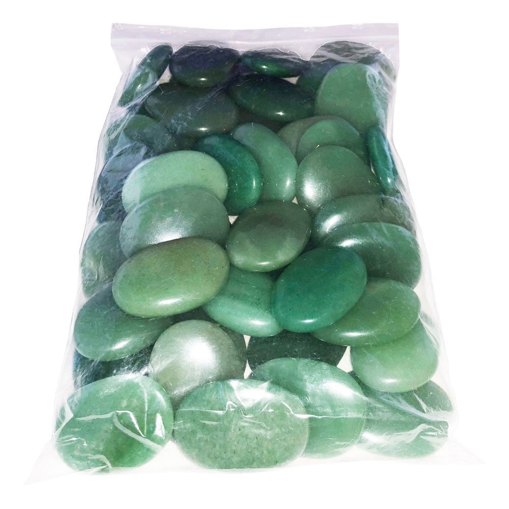 Pietre piatte 1 kg di avventurina verde