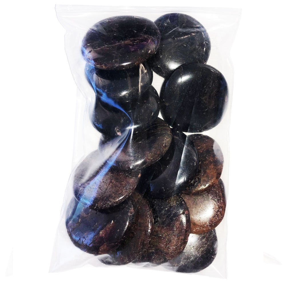 Pietre piatte 500 g di granato rosso