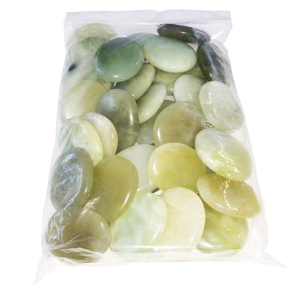 Pietre piatte 1 kg di giada verde