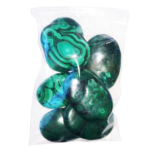 Pietre piatte 500 g di malachite
