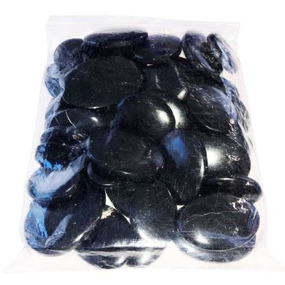 Pietre piatte 1 kg di tormalina nera