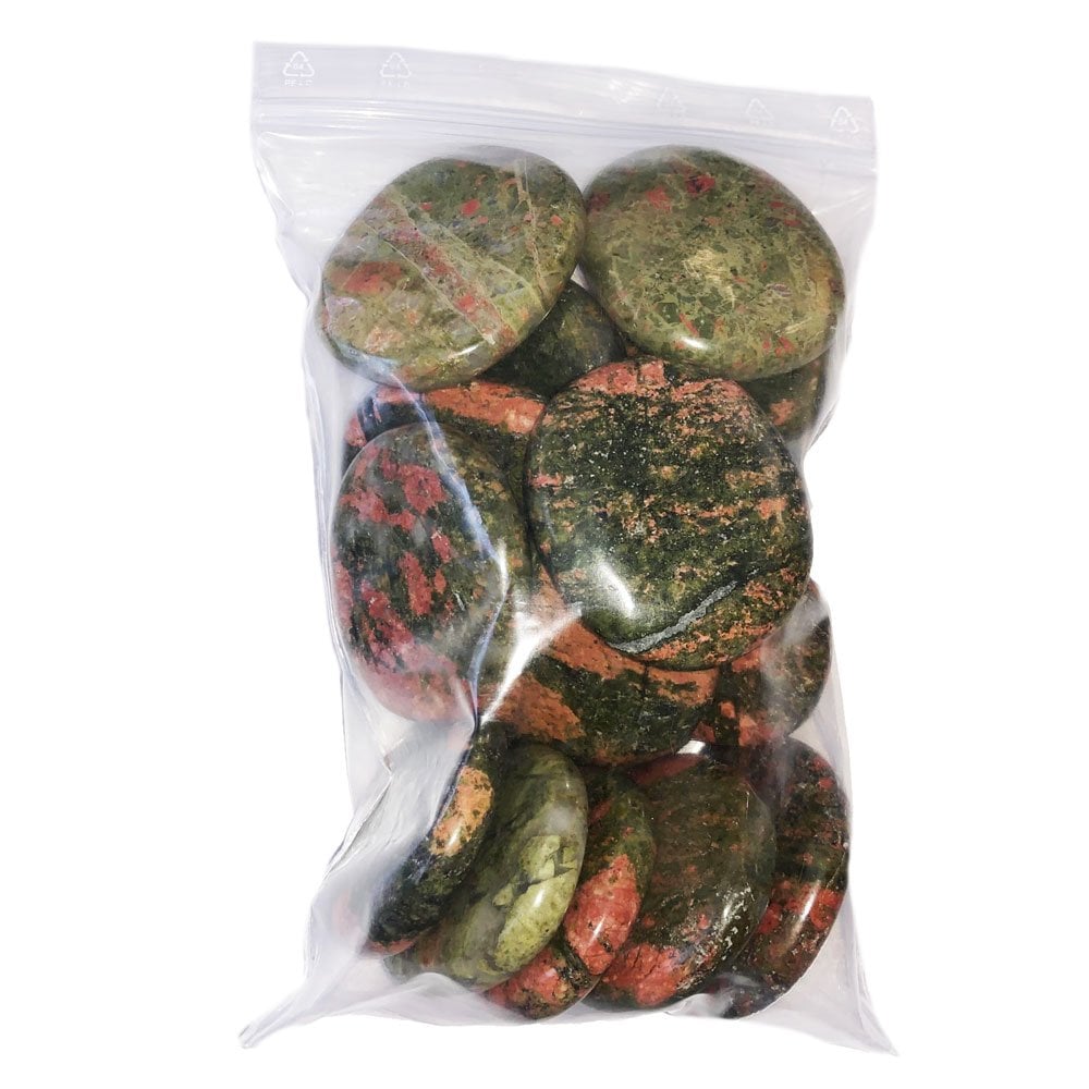 Pietre piatte 500 g di unakite