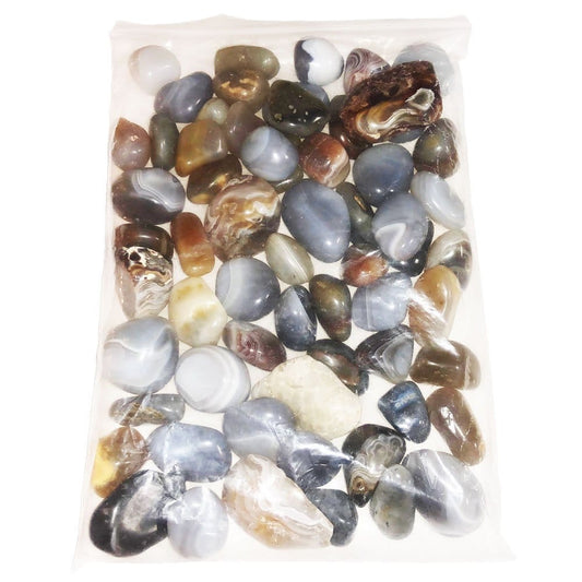 Pietre burattate 1 kg di agata Botswana