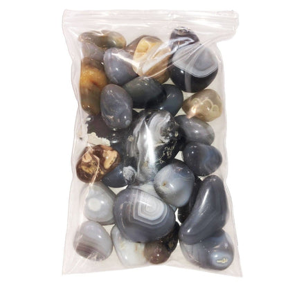 Pietre burattate 500 g di agata Botswana