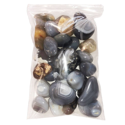 Pietre burattate 500 g di agata Botswana