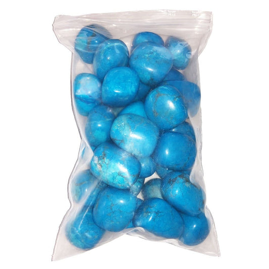 Pietre burattate 500 g di howlite blu