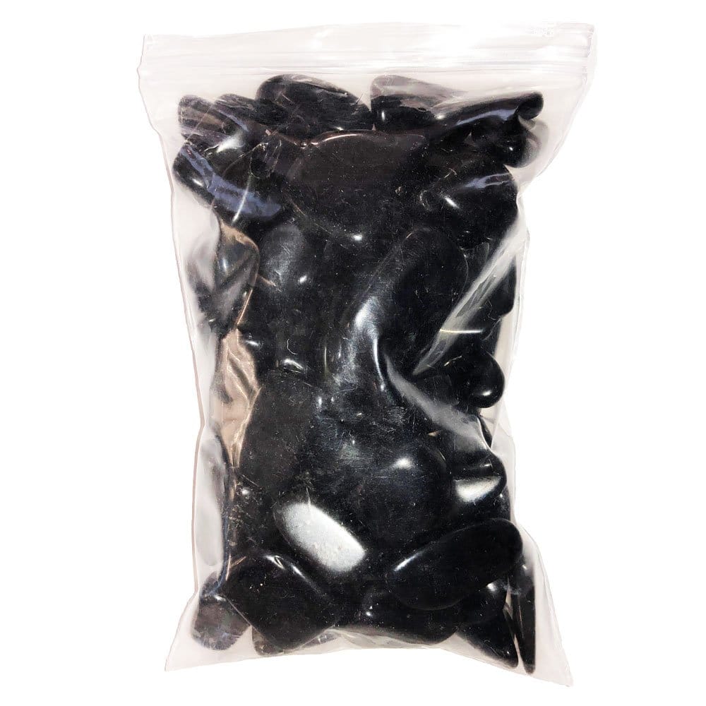 Pietre burattate 500 g di ossidiana nera