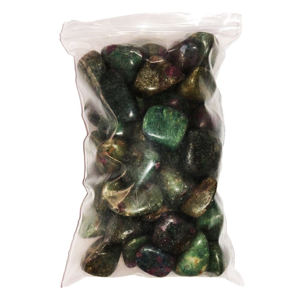 Pietre burattate 500 g di rubino su fuchsite